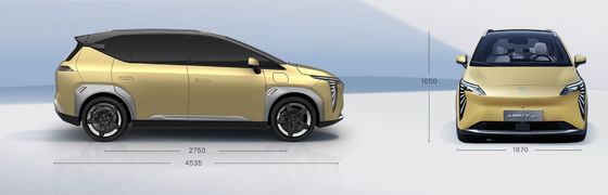 خودروهای برقی سازگار با محیط زیست پرسرعت AION Y Plus کارکرد طولانی 510 کیلومتر / 610 کیلومتر