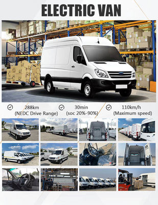 وانت مینی بار الکتریکی 73.6 کیلووات ساعت وانت فریزر برقی 110 کیلومتر بر ساعت حداکثر برد 288 کیلومتر