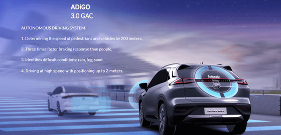 110km/h GAC AION ماشین الکتریکی 5 در 5 نفره سدان خودرو باتری لیتیوم یونی