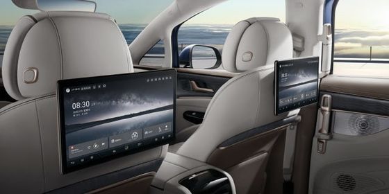 Denza D9 MPV EV Car باتری 571 نانومتری لیتیوم آهنی 4WD الکتریکی SUV 180 کیلومتر در ساعت