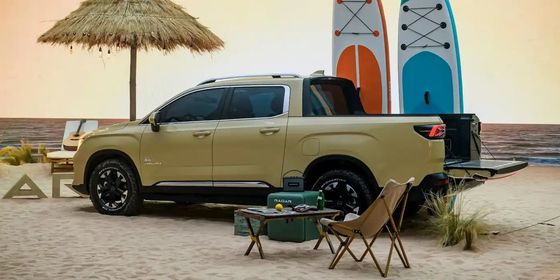 کامیون الکتریکی جدید 2024 رادار RD6 پیکاپ تمام چرخ دار با قدرت 200 کیلو وات و چرخش 384Nm