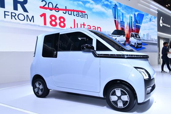 خودروهای کوچک الکتریکی جدید Wuling Air ev RHD Air EV با موتور الکتریکی 30/50 kW 200/300km RANGES