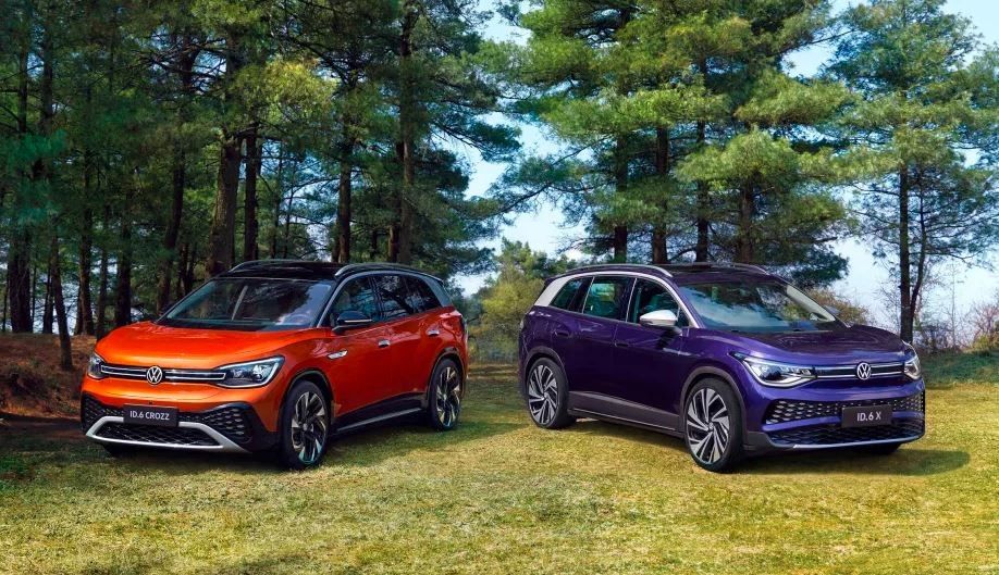 160 کیلومتر در ساعت خودروهای شاسی بلند فولکس واگن VW Id6 Crozz X Pure+ Lite PRO برای بزرگسالان