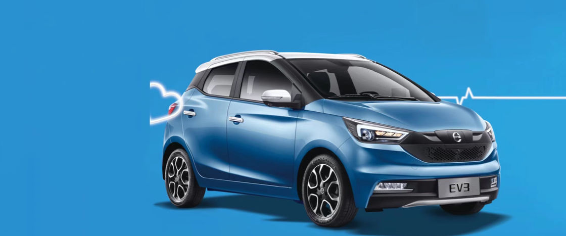 خودروی برقی با سرعت 100 کیلومتر در ساعت JMC EV3 نیو انرژی EV خودرو سدان 302 کیلومتر NEDC