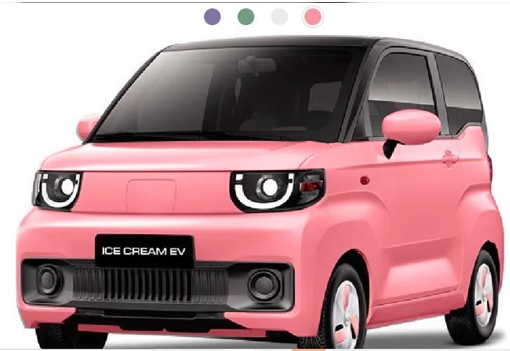 اتومبیل الکتریکی قابل استفاده و کاربردی- Chery QQ Ice Cream Qirui 2024 170km 205km 3door 4 Seats Mini EV Minicar